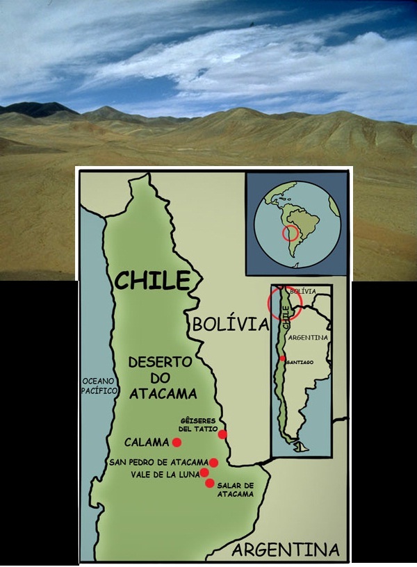 Deserto do Atacama Mapa