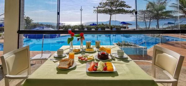 Café da manhã do Ingleses Praia Hotel em Florianópolis