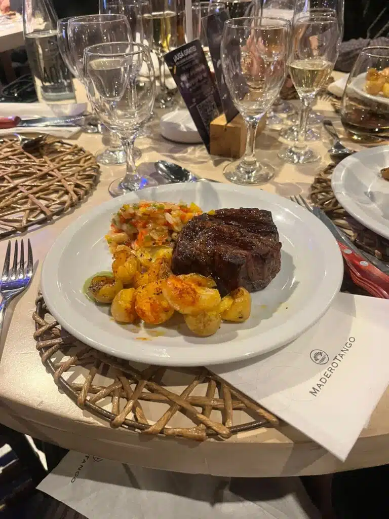 Jantar do Show Madero Tango - Prato Principal Ingresso VIP